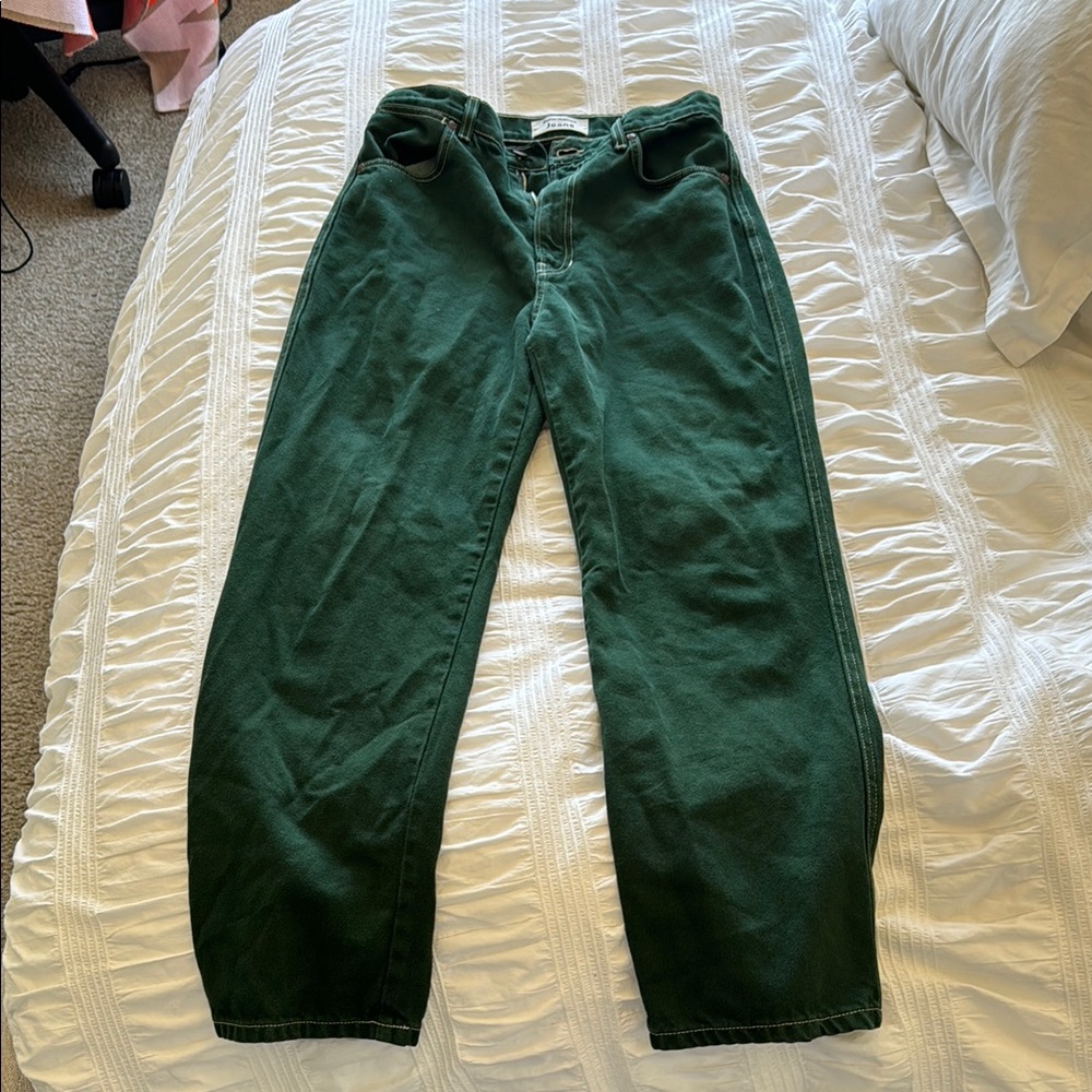Reformation Green straight Pants